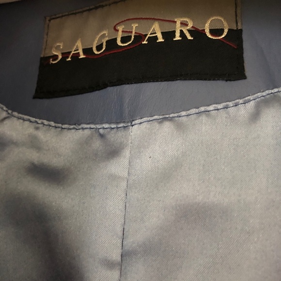 Saguaro Periwinkle Leather Jacket S - Picture 6 of 6